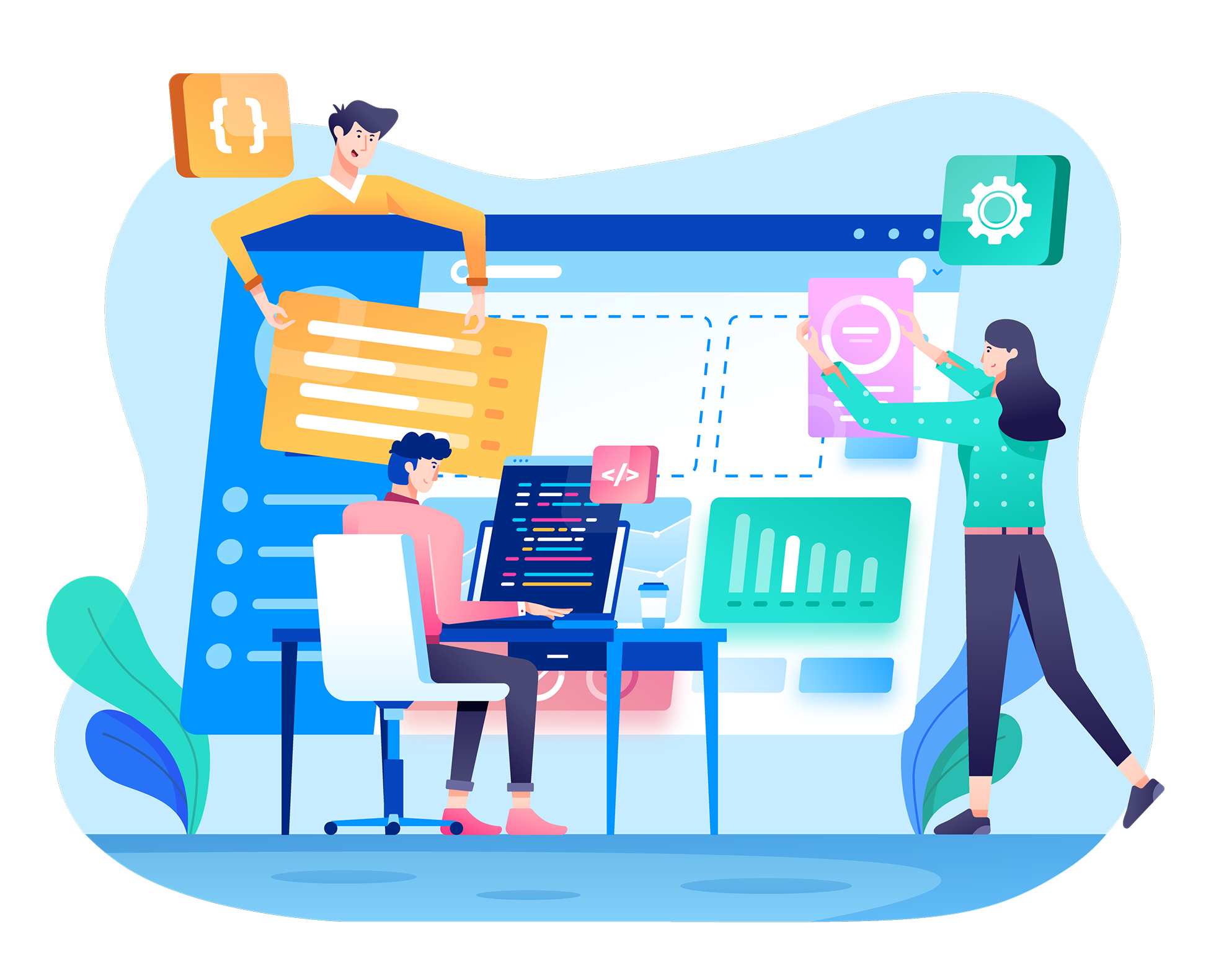 Website development placeholder image